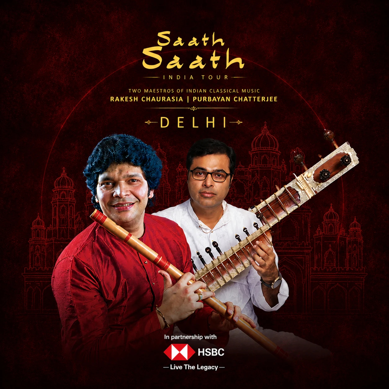 Saath Saath India Tour Delhi poster