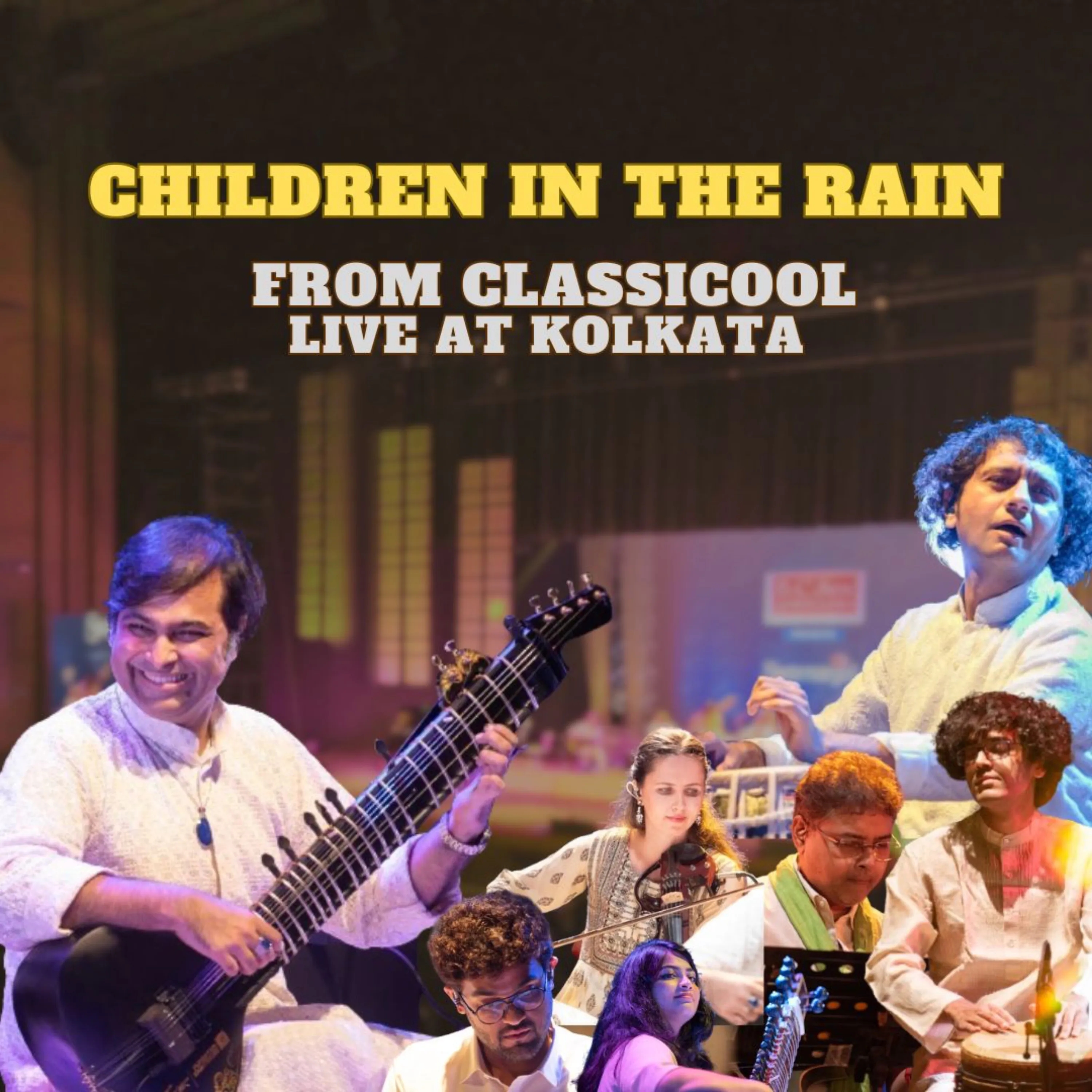 Children in the rain cover art