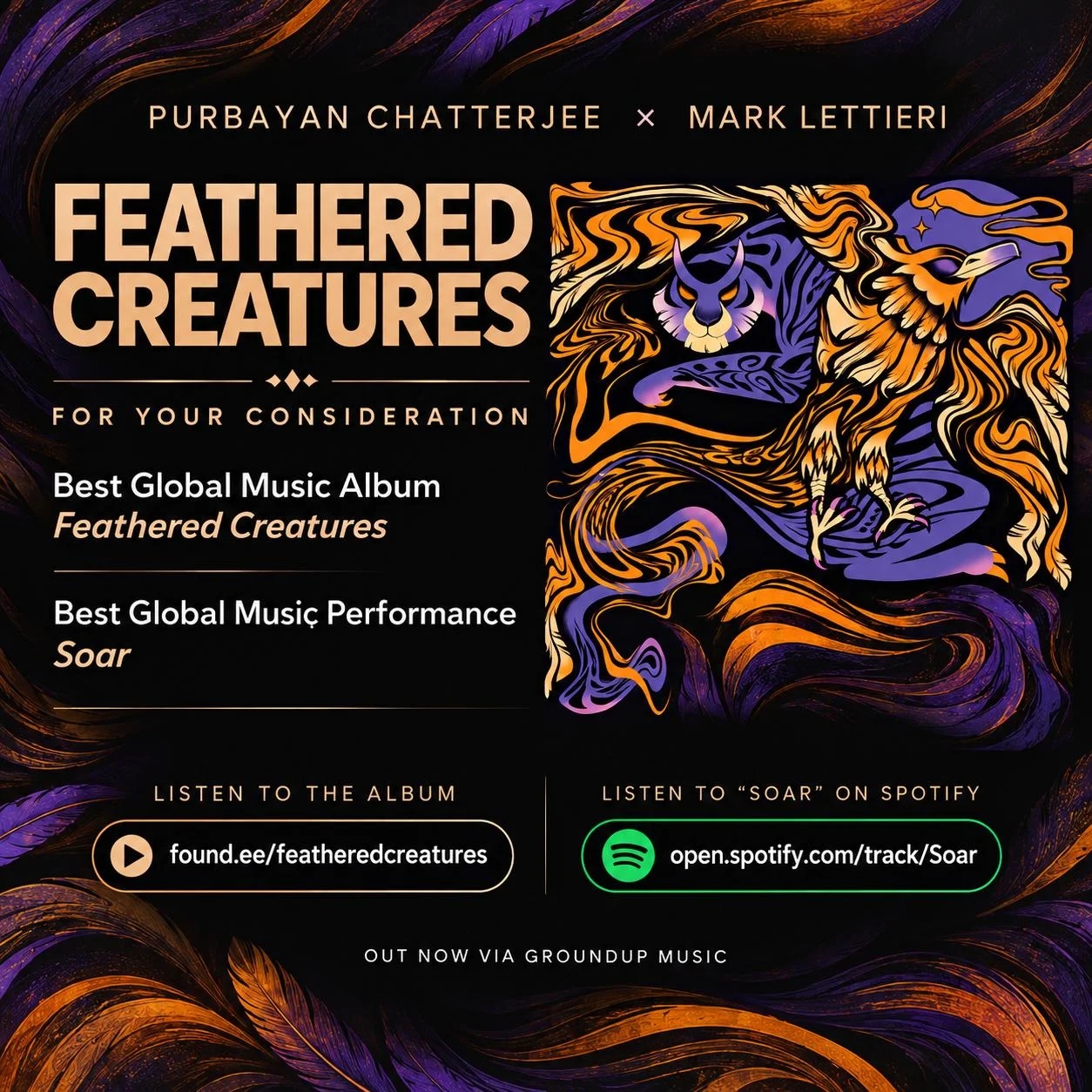 Feathered Creatures For Your Grammy Consideration Campaign Poster